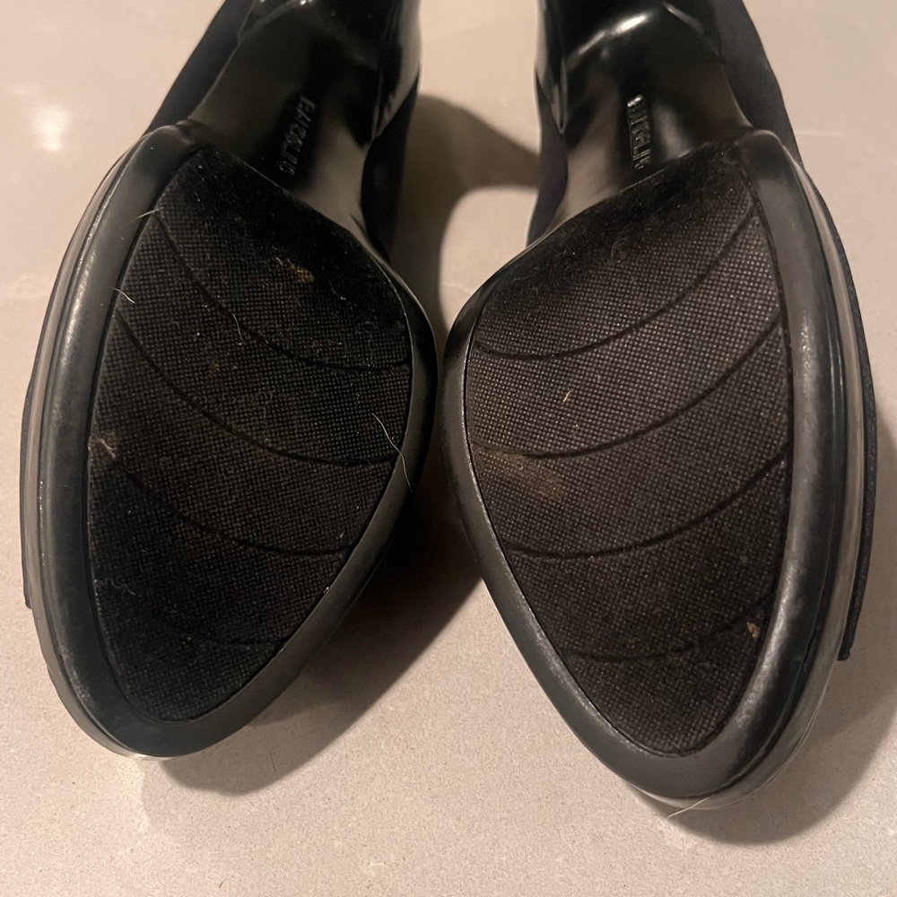 BANDOLINO Peep Toe Bow Platform Pumps in Black: Sz 7 - Picture 6 of 7